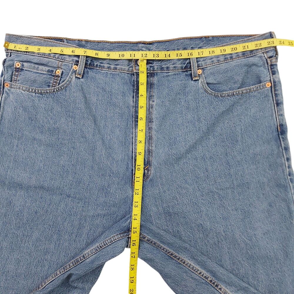 Levi's Jean Shorts Mens 44 Blue Denim Casual Skater Loose Baggy Retro Skater - Picture 10 of 11